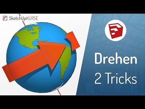 [SketchUp] - 2 Tricks für das DREHEN-Werkzeug: Wie du ganz einfach die Drehachse festlegst.