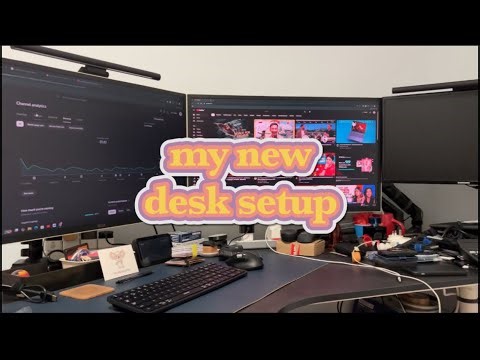 My Relaxing Sunday | 6AM Desk Makeover & 5-Monitor Setup