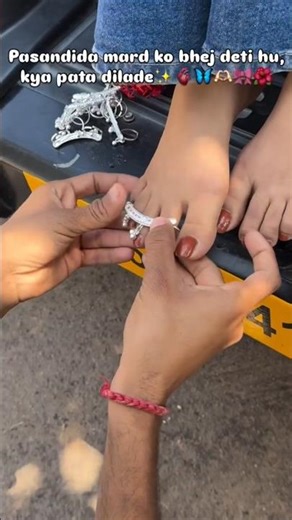 Surprising Her With Toe Ring 💍❤️ Romantic Feet Jewelry Moment #Shorts