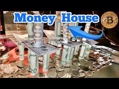 HOUSE OF MONEY & BITCOIN Inside The High Limit Coin Pusher Jackpot WON MONEY ASMR