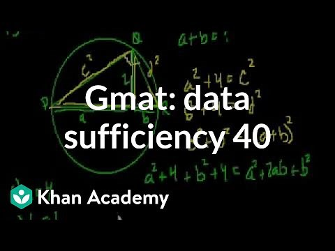 GMAT: Data sufficiency 40 | Data sufficiency | GMAT | Khan Academy