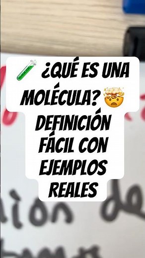 🧪 ¿Qué es una MOLÉCULA? 🤯 | Definición Fácil con Ejemplos Reales #chemistry #shorts #maths