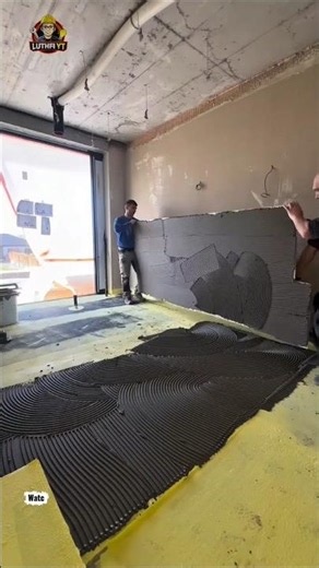 Satisfying Marble Slab Installation Process | Perfect Large Format Tile Flooring