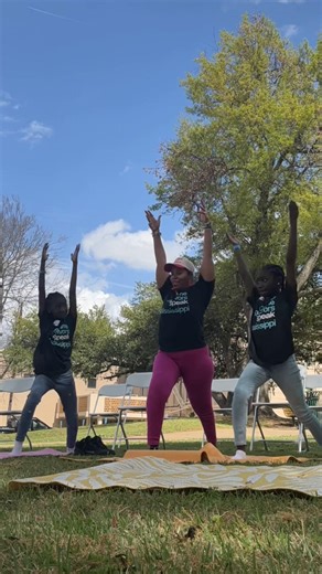I truly enjoyed sharing a moment of yoga with these two beautiful young ladies whose lives have been touched early by loss. Sitting and talking with them; witnessing the love and beauty of their relationship with their grandmother… it was something truly special. A quiet reminder that healing often begins with a smile, a hug, and a simple moment of connection. #HealingInCommunity #YogaForHealing #SoftStrength #EllaRoseYoga