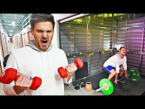 Hidden WORKOUT GYM In Storage Unit