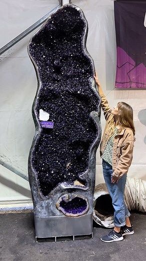 Rocks for the Spirit | 💜Giant Amethyst Geodes💎 These are some of the best dark purple Amethyst geodes from Uruguay. One geode has a spectacular Calcite crystal... | Instagram