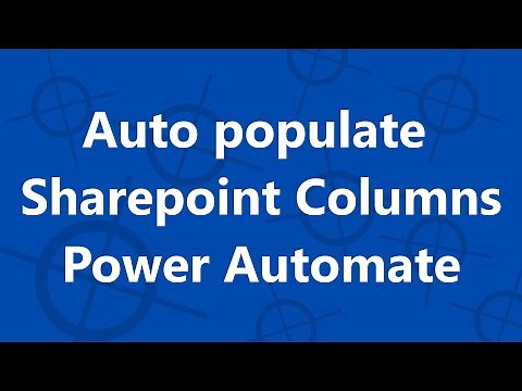 Auto Populate Sharepoint Lists Columns with Power Automate
