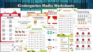 Kindergarten Math Worksheets Bundle: 95-page Printable (digital Download) - Etsy Australia