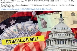 Americans trolled by hoax posts saying $2,500 stimulus check arriving in days