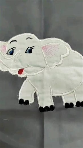 cute animal design 🐘 patch work embroidary