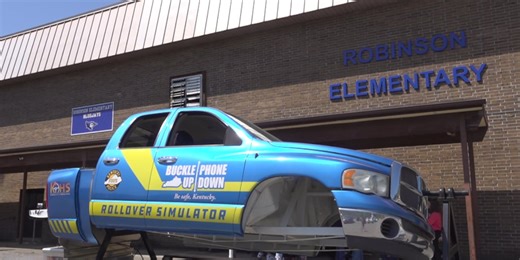 KSP explains seatbelt safety with rollover simulator
