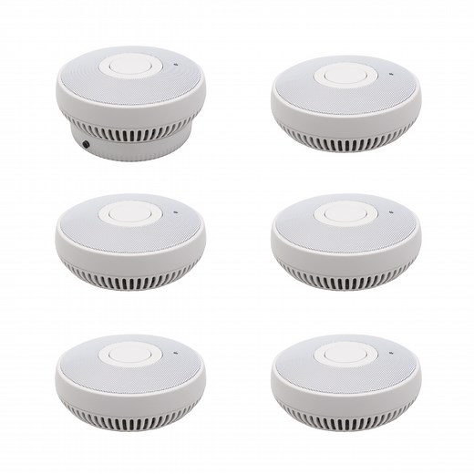 FirePro Connect 10 Year Lithium Wi-Fi Wireless Interconnect Smoke Alarm - 6 Pack