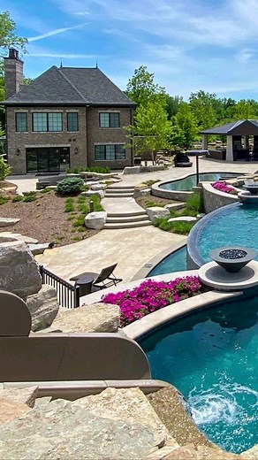 27K views · 8K reactions | Insane Pool in Michigan. #insanepools #lucaslagoons #pool #poolparty #poolbuilders #backyard #insane #construction #builder #designer #beforeandafter #michigan | Lucas Lagoons | Facebook