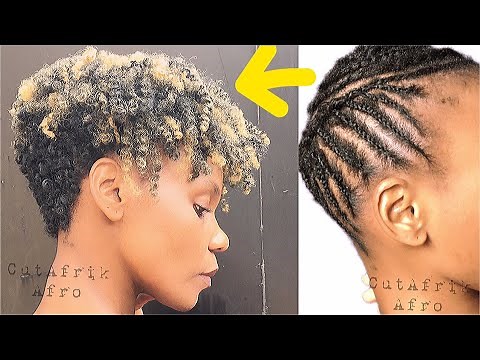 Crochet "Tapered Curly Haircut" - Install Plus Cutting Process