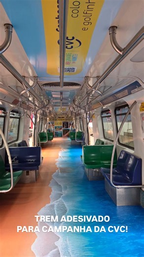 Metrô-DF on Instagram: "🚇 Olha que legal esse trem adesivado para a campanha de divulgação da CVC! Ficou muito top, né! E você sabia que o Metrô-DF tem, tanto nos trens e em suas estações, diversas opções para a exploração comercial que podem valorizar muito a sua marca e seus produtos? Para saber mais, entre em contato com a nossa área comercial. 📒 Confira algumas das vantagens da utilização dos espaços do Metrô-DF • Poucas opções de distração; • Proximidade com o público-alvo; • Grande visib