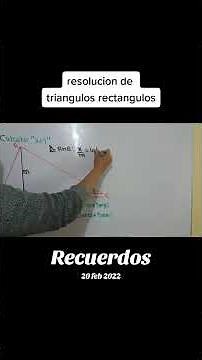 Solving a right triangle problem while learning trigonometry