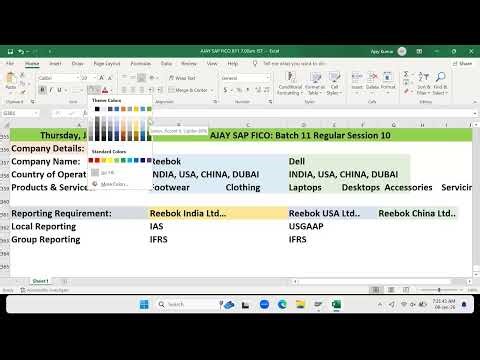 BATCH 11 SAP S4 HANA FICO Regular Session 10: Company Details 2