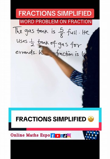 #creatorsearchinsights FRACTIONS SIMPLIFIED 🤩 #fractionshack #fractionsmadeeasy #viralmath #wordproblemsinmath #fractions #viraltiktokmath #tiktokmath #viralmathpost #tiktokmathteacher #algebra #examtips