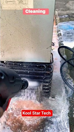 Condensing Coil Service. #airconditioner #airconditioning #acservicing #fridge #hvac #youtubeshorts
