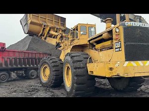 EXTREME 4K MINING ACTION! Caterpillar 990 & 992B Wheel Loaders Loading Coal Non-Stop - S.G.M Melidis