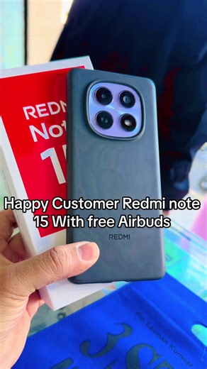 Happy Customer Redmi note 15 With free Airbuds #kohalpurmuser🦋❤️ #3starmobilecenter #vairaltiktok