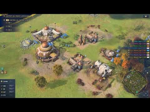 AOE4 team 4v4 Absurd nomad stay in Age II and survive | Golden Horde #aoe4 #ageofempires4