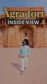 Inside Agra Fort 👑 | Royal Mughal Architecture 🇮🇳 #shorts #safarwithafri
