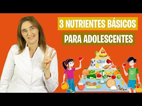 3 NUTRIENTES BÁSICOS en ADOLESCENTES | Alimentación correcta en la adolescencia | Nutrición infantil