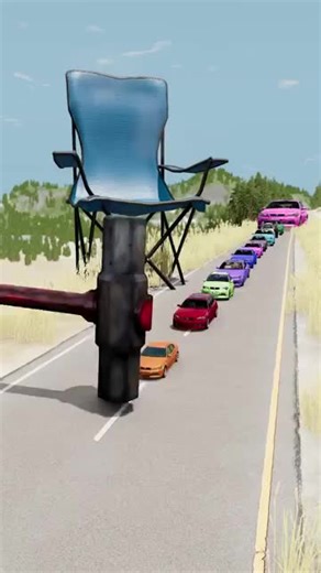 Colorful small to giant cars vs hammer #hammer #animation #viral #fyp #foryou