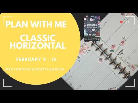 Plan With Me! | Classic Horizontal KOAP Planner | Live Love Posh | February 9-15, 2026