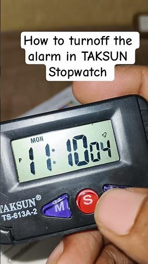How to off alarm in TAKSUN Stopwatch ? | TAKSUN स्टॉपवॉच में अलार्म कैसे बंद करें ? #Taksun