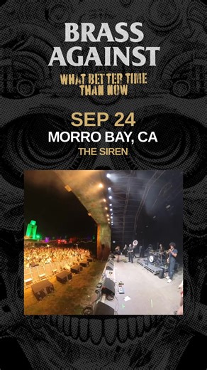 Brass Against is bringing their explosive brass-driven takes on Rage, Soundgarden, and more to Morro Bay on September 24th! Don’t miss the chance to feel the power live. Tickets On Sale Now! | Brass Against
