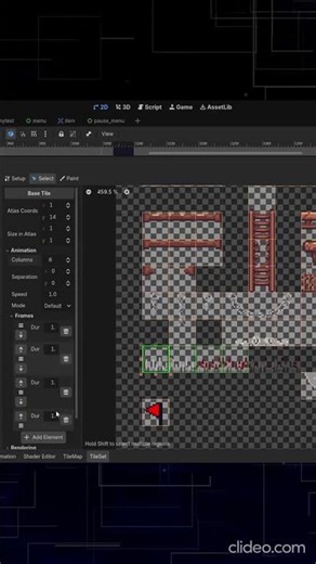 Animation on a tilemap in godot #game #pixelart #3dgamedevelopment #gameengines #gamedev #gamedev