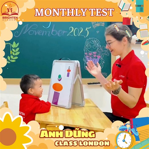 🗓️🗓️🗓️[ 𝐌𝐎𝐍𝐓𝐇𝐋𝐘 𝐓𝐄𝐒𝐓 𝟏𝟏/𝟐𝟎𝟐𝟓 ]🗓️🗓️🗓️ 🌟 During the end of November English assessment, the 2-3 year old students of Brighten Academy were evaluated on key skills through the topic of Shapes. With the support of visuals, vocabulary, and familiar sentence patterns, the children reinforced their knowledge in a natural, engaging, and experiential way. 🎯 Skills Assessed 🎨 ELA: Shapes Children identified basic shapes and applied their understanding through picture–matching act