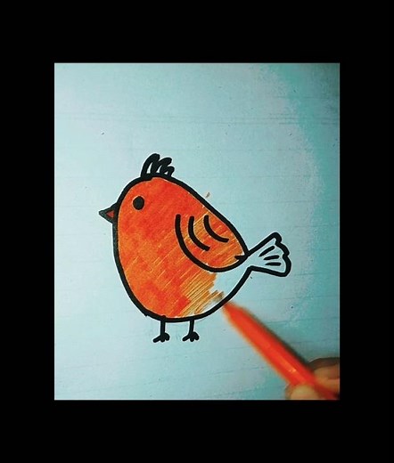 how to draw a cute sparrow step by step in this easy drawing tutorial. 🐦 #viralshorts #ytshorts