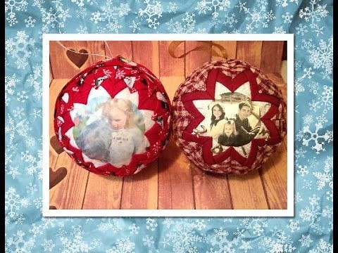 No Sew Quilted Picture Ornament (No Sew Ornament) | Diy Christmas Ornament