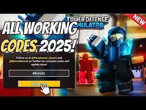 ALL ⚠️ NEW WORKING CODES 2025 | TOWER DEFENSE SIMULATOR CODES | ROBLOX TOWER DEFENSE SIMULATOR CODES