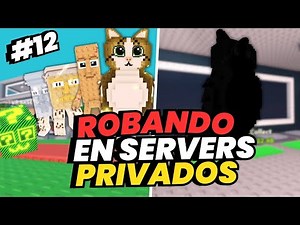 ROBANDO en SERVIDORES PRIVADOS de STEAL A BRAINROT ROBLOX(CONSIGO MEOWL)/ DIA 12
