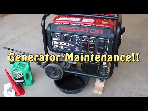 Predator Generator Maintenance ~ Oil Change, Air Filter ~ Easy!