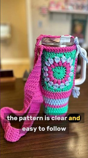 Stanley Cup Holder Crochet idea, Download The Pattern For Free