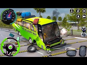Real Highway Bus Crash Simulator | Extreme Bus Driving Gameplay | Android Game