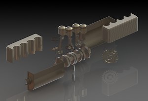 Simple Inline 4 Cylinder Engine | J. Stevens Portfolio