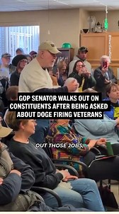 1M views · 22K reactions | Veterans are losing their jobs and health insurance because of Donald Trump and Elon Musk. Republicans like Senator Roger Marshall don't care. | Democrats | Facebook