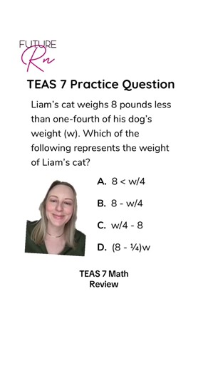 Master Algebra for the TEAS 7 Exam with This Problem