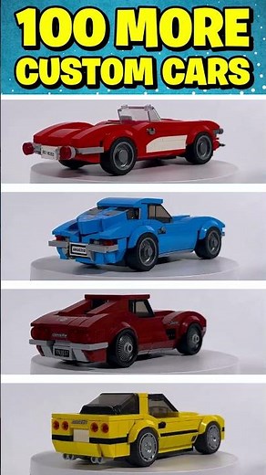 I built every generation of Corvette with Lego!
