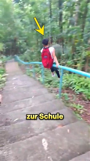 This is how these kids go to school every day! 🛝😯