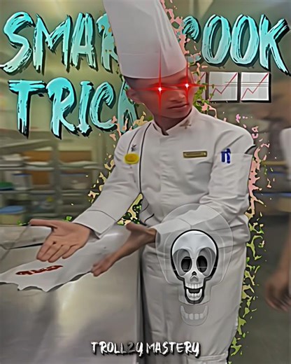 Smart Cook Trick💀#trollface #edit #shorts