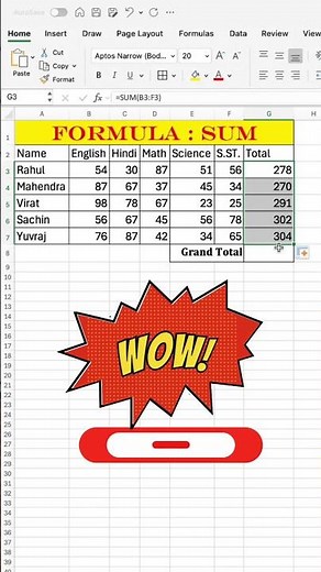 How to Use SUM Formula in Excel | Step-by-Step Tutorial