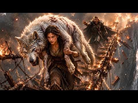 A Kind Omega Crossed a Burning Rope Bridge Carrying the Alpha King’s Great Wolf Before It Collapsed