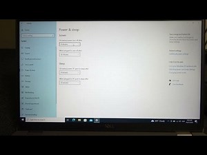 How To Adjust Sleep & Display Timeout In Dell Latitude